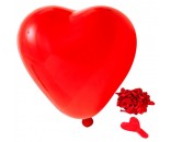Шар 10 Сердце Кристал красное /цена за 1шт.