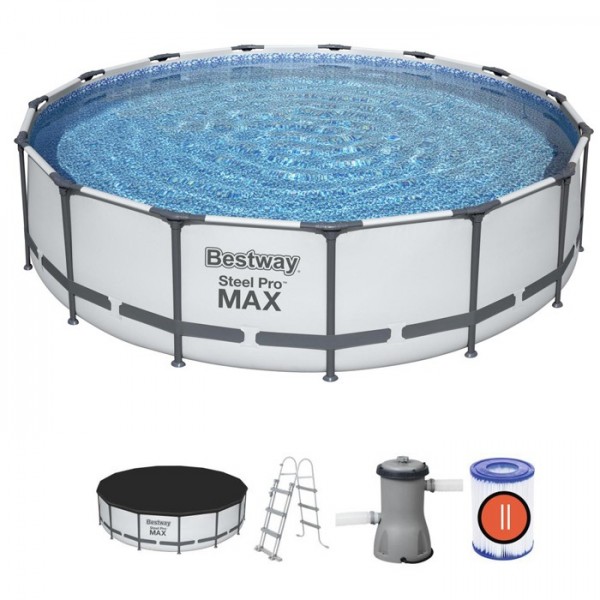 Бассейн 56488 Steel Pro Max Pools 457х107см, с набором
