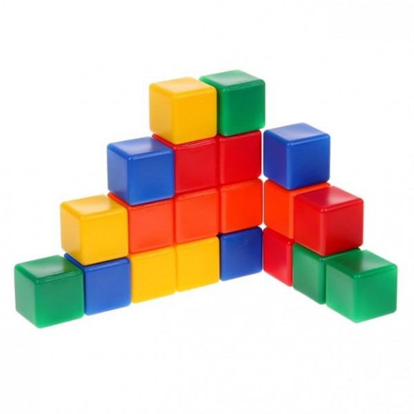 Набор кубиков 20 шт цветные 1200606