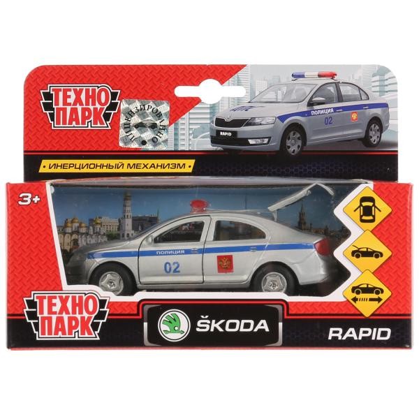 Модель SB-18-22-SR-P-WB SKODA Rapid полиция Технопарк  в коробке