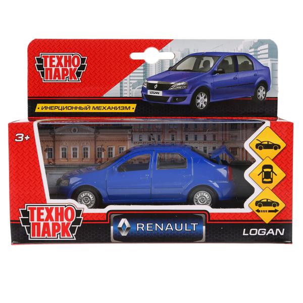 Модель LOGAN-BU Renault Logan синий Технопарк в коробке