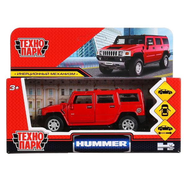 Модель HUM2-12-RD Hummer H2 красный Технопарк  в коробке