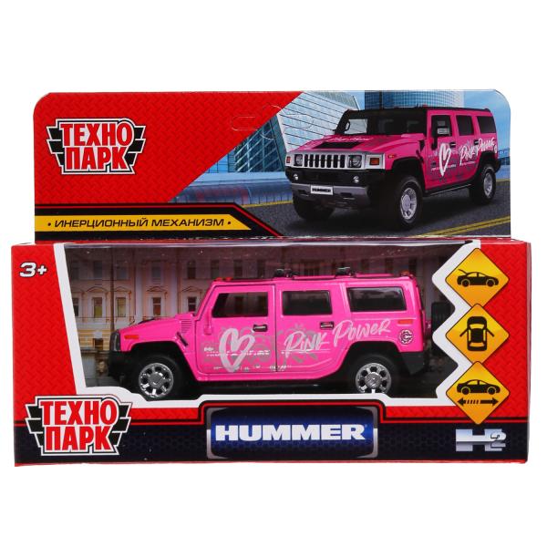 Модель HUM2-12SRT-PK Hummer H2 Спорт розовый Технопарк  в коробке