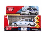 Модель PRIORAWAG-12POL-WH LADA PRIORA Полиция белый Технопарк  в коробке