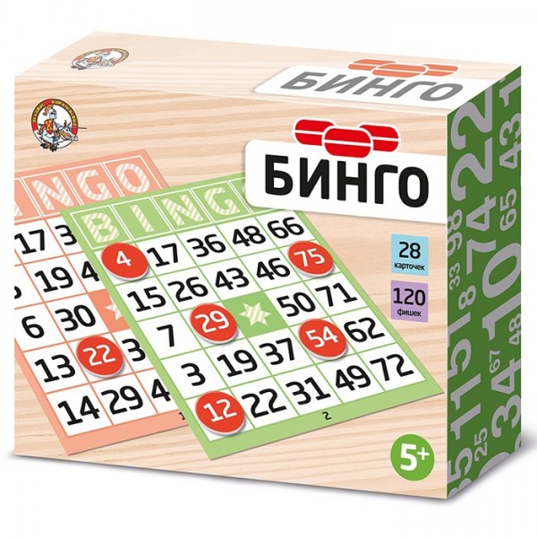 Игра настольная Бинго (карт.фишки) 04209