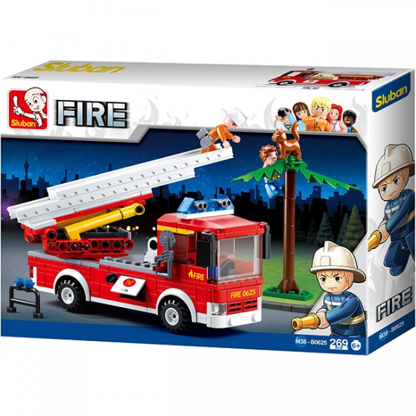 Конструктор Пожарные 38-0625 Машина  в коробке