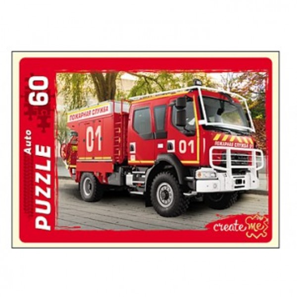 Пазл 60 Пожарная машина П60-0974