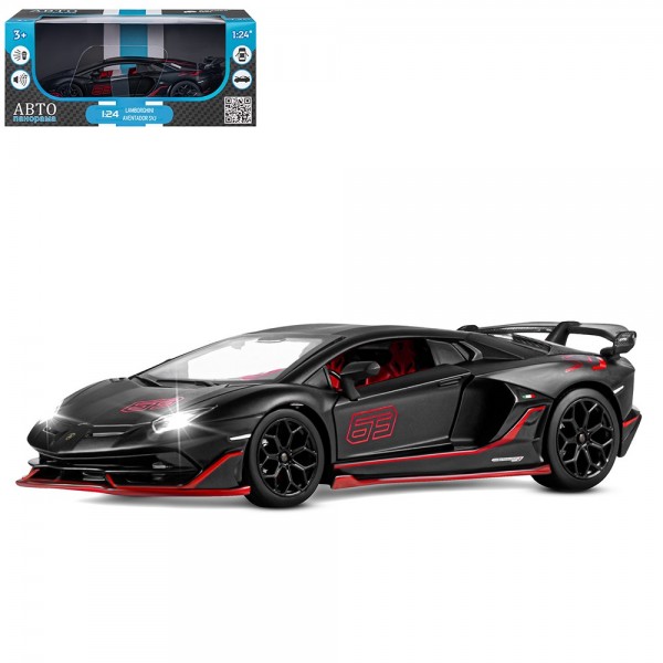 Модель 1:24 Lamborghini SVJ черный 1251511JB Автопанорама