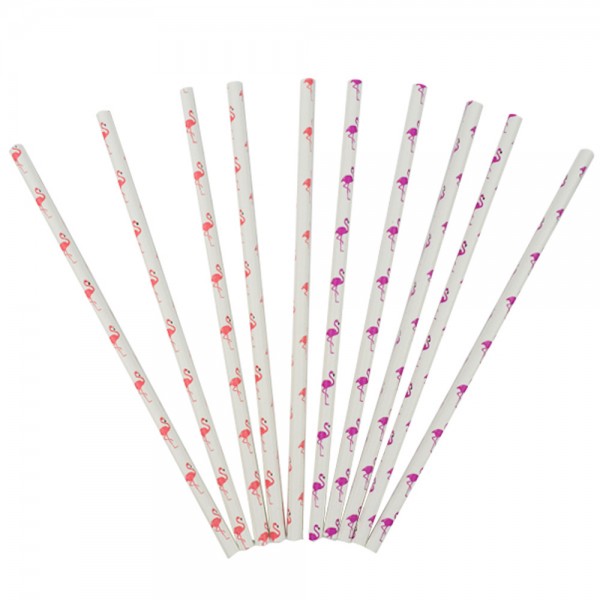 Трубочки для коктейля Фламинго 12(6+6)шт 6065201