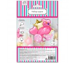 Набор шаров Фламинго Веселая вечеринка фольгированные и латексные шары 7 шт L0315