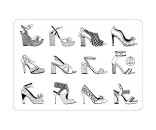 Набор для творчества Коврик-Раскраска Аксессуары для девочек.Обувь 48х33,5 см 12003ЯиГ РАСПРОДАЖА