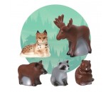 Набор резиновых игрушек Животные тайги и леса В4196/w