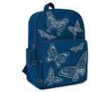 Рюкзак молодежный  Бабочки голубой 46672