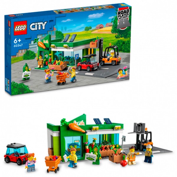 Конструктор LEGO 60347 CITY Продуктовый магазин