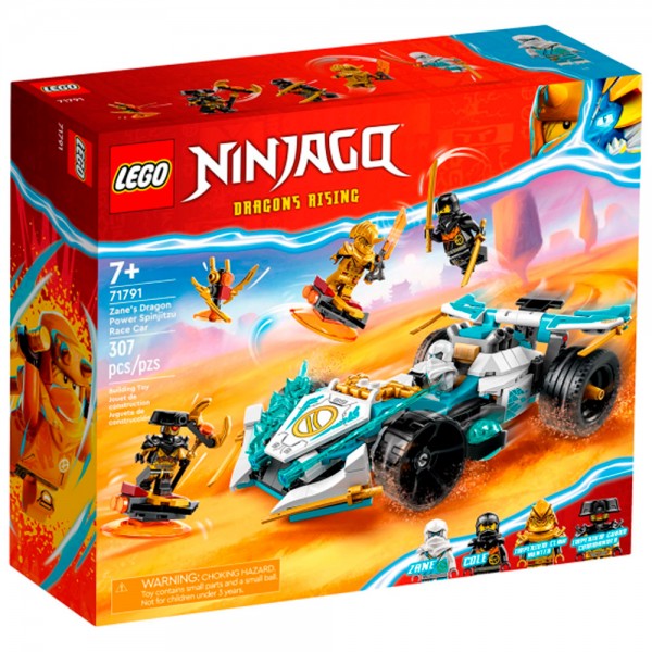 Конструктор LEGO 71791 Ninjago Сила дракона Зейна: Гоночный автомобиль Кружитцу СИМВОЛ ГОДА 2024