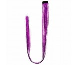 Накладная прядь на заколке,блестящая, 60 см,фиолетовая Т22805 Lukky 