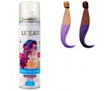Спрей-краска для волос в аэрозоли,для временного окрашивания,фиолетовый с блёстками,150 мл Lukky Т23416