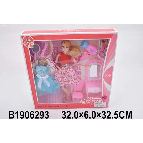 Кукла 015-3DX с аксесс. в коробке