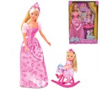 Кукла Штеффи и Еви, набор Принцессы, зверушки в комплекте 5733223029