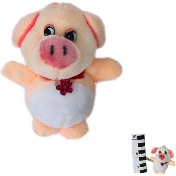 Игрушка для собак Пижон текстильная «Свинка в кольце»