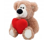 Медведь Двейн малый 32/45 см со средним красным сердцем 0924232S-47