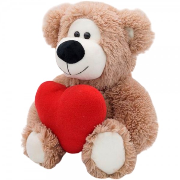 Медведь Двейн малый 32/45 см со средним красным сердцем 0924232S-47