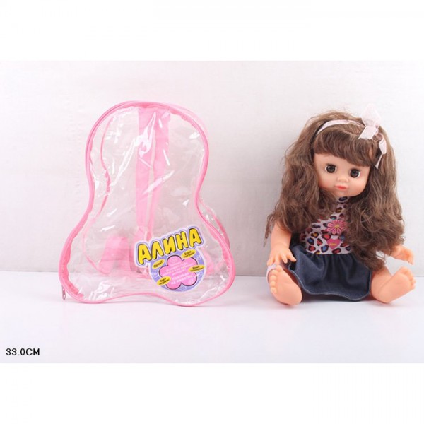 Кукла 7618 Алина в рюкзаке