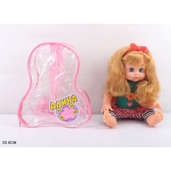 Кукла 7619 Алина в рюкзаке