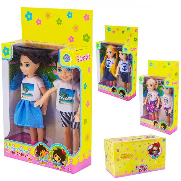 Кукла малышка 8752-6JJ друзья в коробке