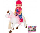 Кукла малышка 89017LLQ с лошадкой в кор.