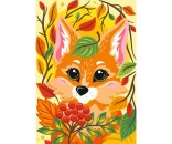 Набор для творчества Картина по номерам для малышей Осенняя лисичка Ркн-063 Lori