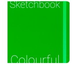 Скетчбук 72 л Colorful Green 200х200мм С72-9045