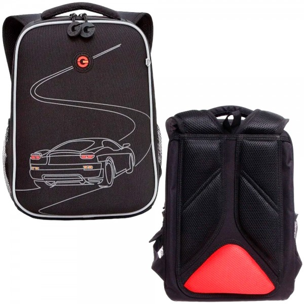 Рюкзак школьный черный RAw-397-5 GRIZZLY