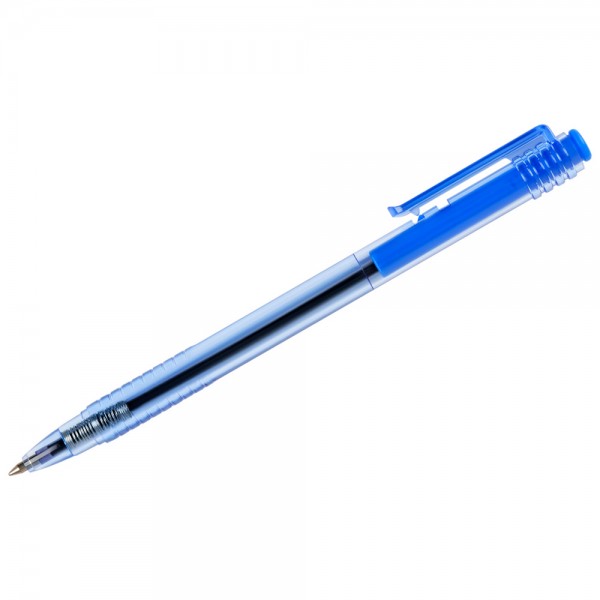 Ручка шарик синий автомат СТАММ 500 0,7мм 346486