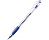 Ручка гелевая синяя 0,5мм Crown Hi-Jell Grip грип 157330