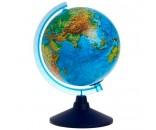 Глобус Интерактивный Земли физико-политический 210 мм с подсветкой от батареек INT12100299