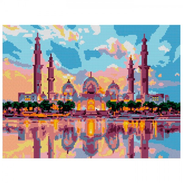 Набор для творчества Алмазная мозаика Мечеть Зайда 30*40 см Ам-062 LORI