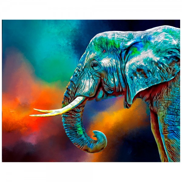 Набор для творчества Роспись по холсту Задумчивый слон 40*50см ХК-6879