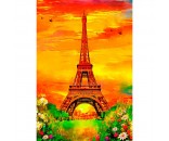 Набор для творчества Алмазная мозаика 30х40 см Огненные закаты Парижа НД-0348