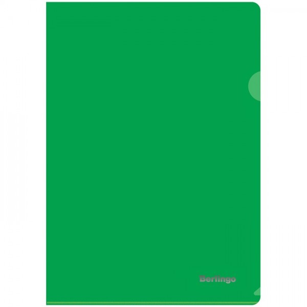 Папка-уголок Berlingo, А4, 180мкм, непрозрачная, зеленая 298257