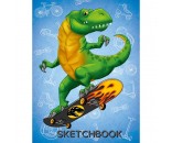 Скетчбук А5 461-0-144-87374-1 Динозавр на скейте