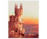 Набор для творчества Алмазная мозаика 40*50,см KiK i Крымский замок полная выкладка ALM031